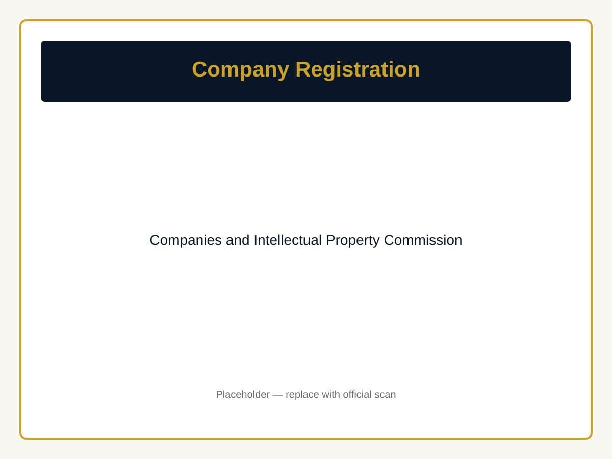 Company registration — Companies and Intellectual Property Commission